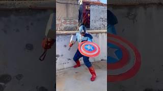 make Captain America armor from recycled materials #cosplaydiy #cosplay #avengers  #captainmarvel