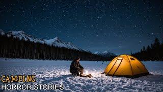 14 Scary True Camping In The Woods Horror Stories | With Rain Sounds