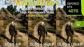 DLSS 4 New High Performance Mode - The Ultimate Graphics/Performance Comparison | RTX 4070