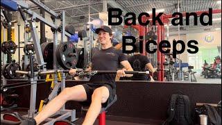 Back and Biceps Workout (ASMR Style)