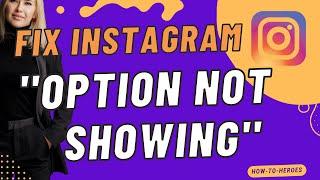 How To Fix Instagram Reply: Option Not Showing (2023)