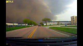 Brookings, South Dakota Derecho Storm Dashcam Video - w/Audio (as seen on the Discovery Channel)