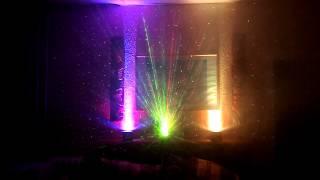 Bedroom. Led and fog machine