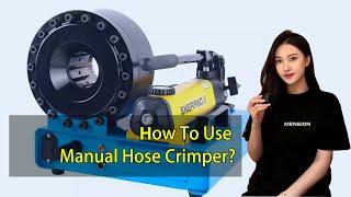 Portable Manual Hose Crimping Machine Operate 150T Hand Pump