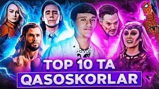 Eng Kuchli Top 10  Qasoskorlar ! | Marvel Kino Olami !