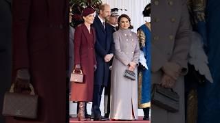 Wow ,Queen of Qatar Prince and princess of Wales and their royal counterpart Queen of Qatar