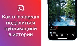 Как поделиться публикацией в истории в Instagram (выложить пост в историю в Инстаграме)