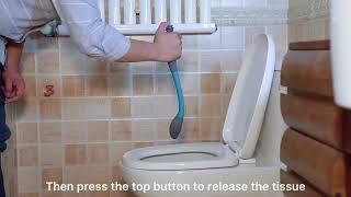 Fanwer Long Reach Bottom Buddy Wiping Aid, Freedom Wand Self Wipe Toilet Aid for Fat People