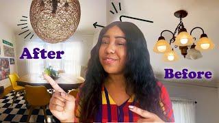 DIY Light Fixture Under $50 | Renter Friendly Apartment Therapy | Part 1