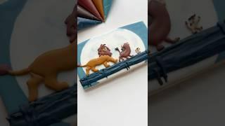 Lion King cookie Royal Icing 101 linked in my bio #cookiedecorating #oddlysatisfying #asmr