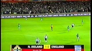 Northern Ireland 1 - 0 England (07/09/2005) - David Healy's goal.