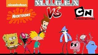 XboxRob11 M.U.G.E.N: Team Nicktoons Vs. Team Cartoon Network (Tornado Battle)