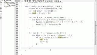 361 CS 101 L11 Ex3 Max/Min of a 2D Array