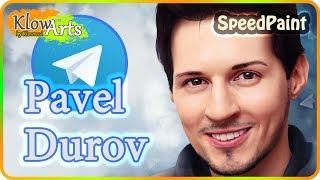 Photoshop portrait drawing Pavel Durov Павел Дуров Основатель Telegram