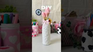 Diy flower vase from waste #shorts #viralshort #diy #crafing #reuseidea #handmade