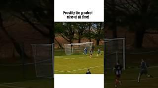 An open goal in Sunday League football doesn’t always mean goal! Incredible miss #football