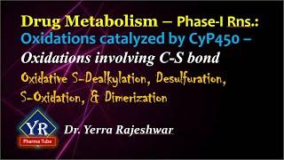 Drug Metabolism - Phase-I Oxidation reactions:  Oxidations involving Carbon-Sulfur bond