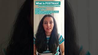 What Is POSTMAN? #apitesting #api #testing #shortsyoutube