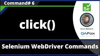 click() Command - Selenium WebDriver