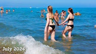 Torremolinos Malaga Spain Beach Walk Costa del Sol July 2024 [4K]