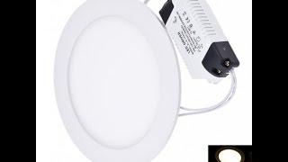 LED Panel Light 170x170mm 12W 980LM 60*SMD3528 Warm White Round Shape - MyLED.com