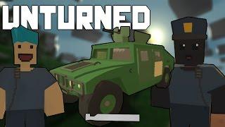 Unturned Police Officers Steals Owners Car!! Admin Gave A Stealy Wheely Hilarious