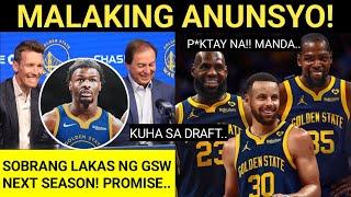 Ganti ng mga na.API, Draymond at KD magkakasundo na ulit! | Trayce at Podziemski aabangan ang lakas.