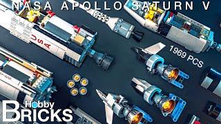 Lego Ideas NASA Apollo Saturn V | Speed Build | Beat Building