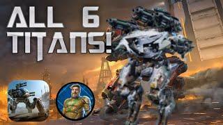 NEW SHOTGUN EIFFEL WRAMPAGES THROUGH SPRINGFIELD! ALL 6 TITANS! (War Robots)