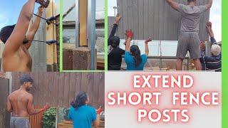 How To Extend A Fence Post - How to make my fence taller | Garden transformation before and after uk