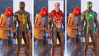 Marvel's Spider-Man Remastered - Peter Teaches Miles How to Swing Scene With Every Suits