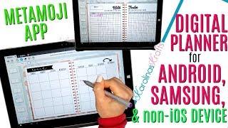 How to use a DIGITAL PLANNER for ANDROID, Using a Digital Planner on Surface Pro with Metamoji App