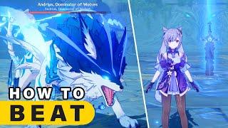 How to Beat WOLF BOSS Andrius, Dominator of Wolves World Boss ► Genshin Impact