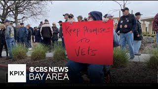 Bay Area veterans protest Trump's potential Trump cuts to VA