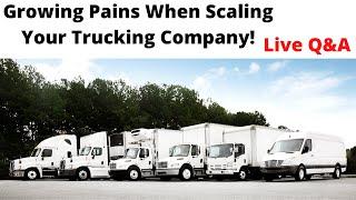 Growing Pains When Scaling Your Trucking Company! Coby Pegway |Trucking Answers