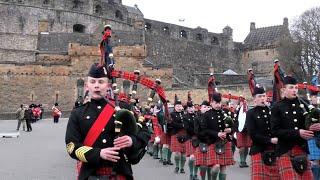 The Ceremony of Beating Retreat at Edinburgh Castle 2023 - Cadet- Pipes & Drums and Military Bands