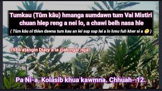 Tumkau (Tûm kâu) hmanga sumdawn tum Vai Mistiri chu || Pa Ni-a, Kolasib khua kawmna. Chhuah- 12.