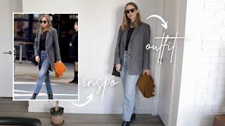 RE-CREATING DAKOTA JOHNSON'S STYLE using clothing I already have in my wardrobe