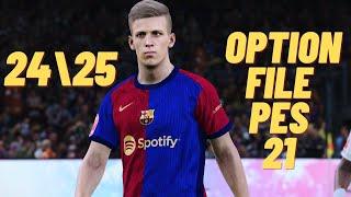 PES 2021 | Next Season Patch 2024-UPDATE OPTION FILE 2025 PS4 PS5  DOWNLOAD and INSTALLATION