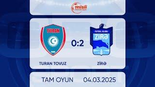 Turan Tovuz 0:2 Zirə | Misli Premyer Liqası, 25-ci tur | TAM OYUN