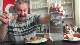 Nemiroff Vodka İncelemesi ve Testi (Ukrayna Votkası) Tavuk kanat-Salatalık Turşusu-Özel sosumuz ile