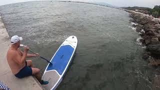 На SUP Board по Чёрному морю на волнах