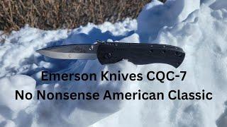 Emerson Knives CQC-7 Snap Review+Disassembly - NO NONSENSE!