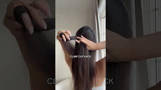 Half up Half down Claw Clip Hairstyle!