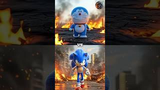 Doraemon vs Sonic, knuckles, shadow the hedgehog, Miles, Silver Sonic