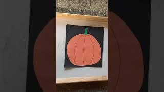 Construction Paper Pumpkin Craft