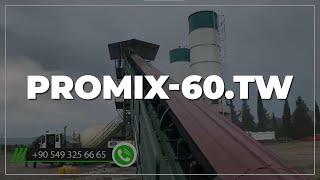 60 m3 Beton Santrali | Twinshaft Mikserli | Promix-60.TW