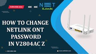 How to change Netlink ONT password in V2804AC-Z? informative video-169