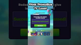 More SpongeBob TD Codes!!! (EXPIRED) #roblox #shorts #spongebobtd
