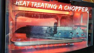 Heat Treating An 80CRV2 Chopper | Knife Making | Vlog